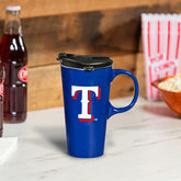 Texas Rangers Boxed Travel Latte Cup, 17oz, MLB, Home