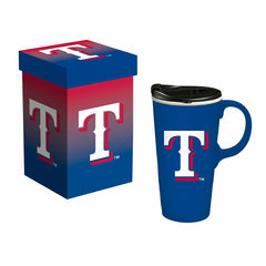 Texas Rangers Boxed Travel Latte Cup, 17oz, MLB, Home