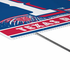 Texas Rangers Yard Sign, Patriotic, MLB, Home
