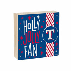 Texas Rangers Block, Holiday, 6x6, MLB, Home
