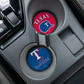 Texas Rangers Car Coaster Set, 2pc, MLB, Home