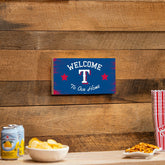 Texas Rangers Wood Wall Sign, 6x11, MLB, Home