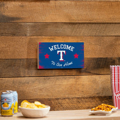 Texas Rangers Wood Wall Sign, 6x11, MLB, Home