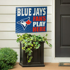 Toronto Blue Jays Coroplast Yard Sign "Fans Play Here", MLB, Home