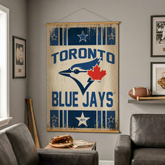 Toronto Blue Jays, Canvas Wall Tapestry, Large, 54x36, MLB, Home