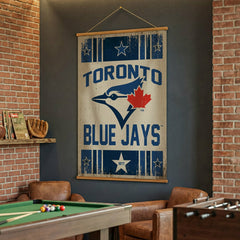 Toronto Blue Jays, Canvas Wall Tapestry, Large, 54x36, MLB, Home