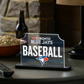 Toronto Blue Jays Baseball Rectangle Desklite LED Decor, MLB, Home