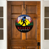 Toronto Blue Jays Bigfoot Round Door Décor with Hanging Rope, 18x18, MLB, Home