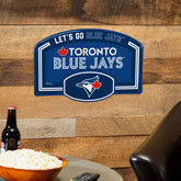 Toronto Blue Jays USA Embossed Steel Wall Sign, 11" x 17", MLB, Home