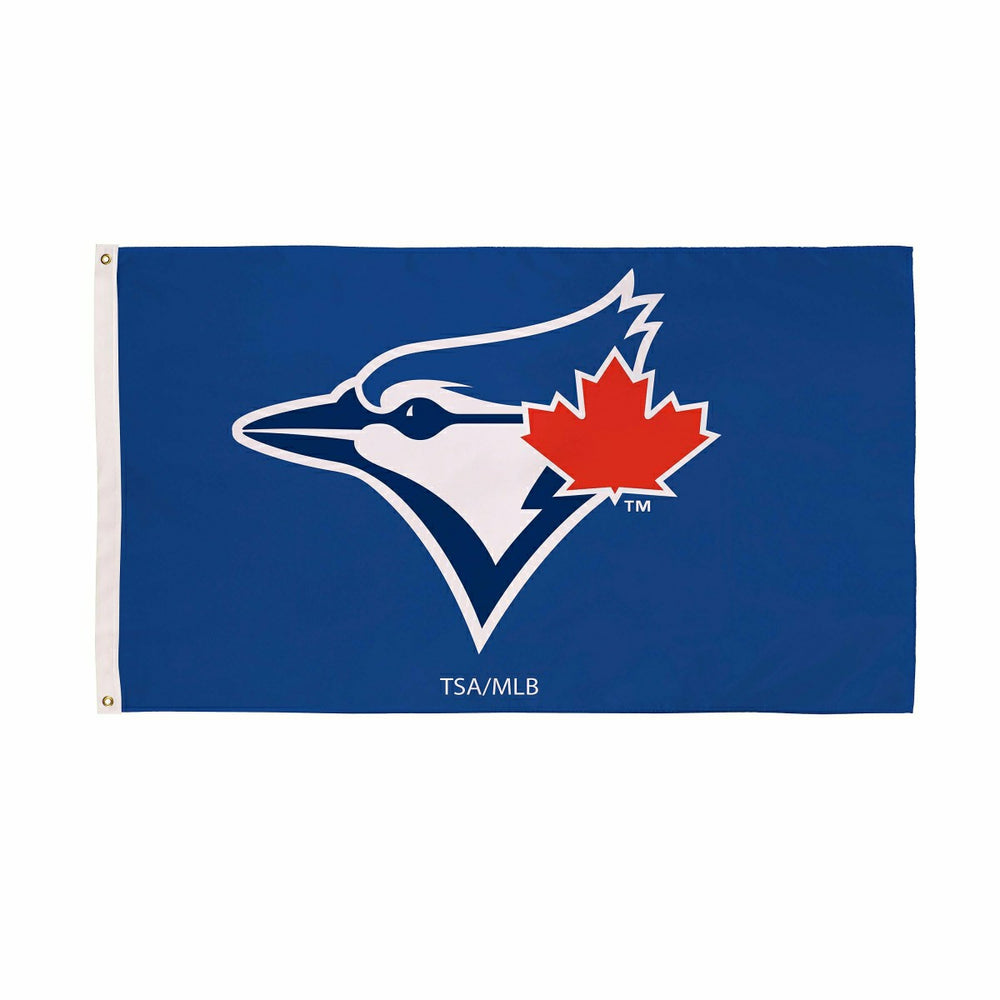 Toronto Blue Jays Single Sided Flag w/ 2 Grommets, 3'x5', MLB, Home