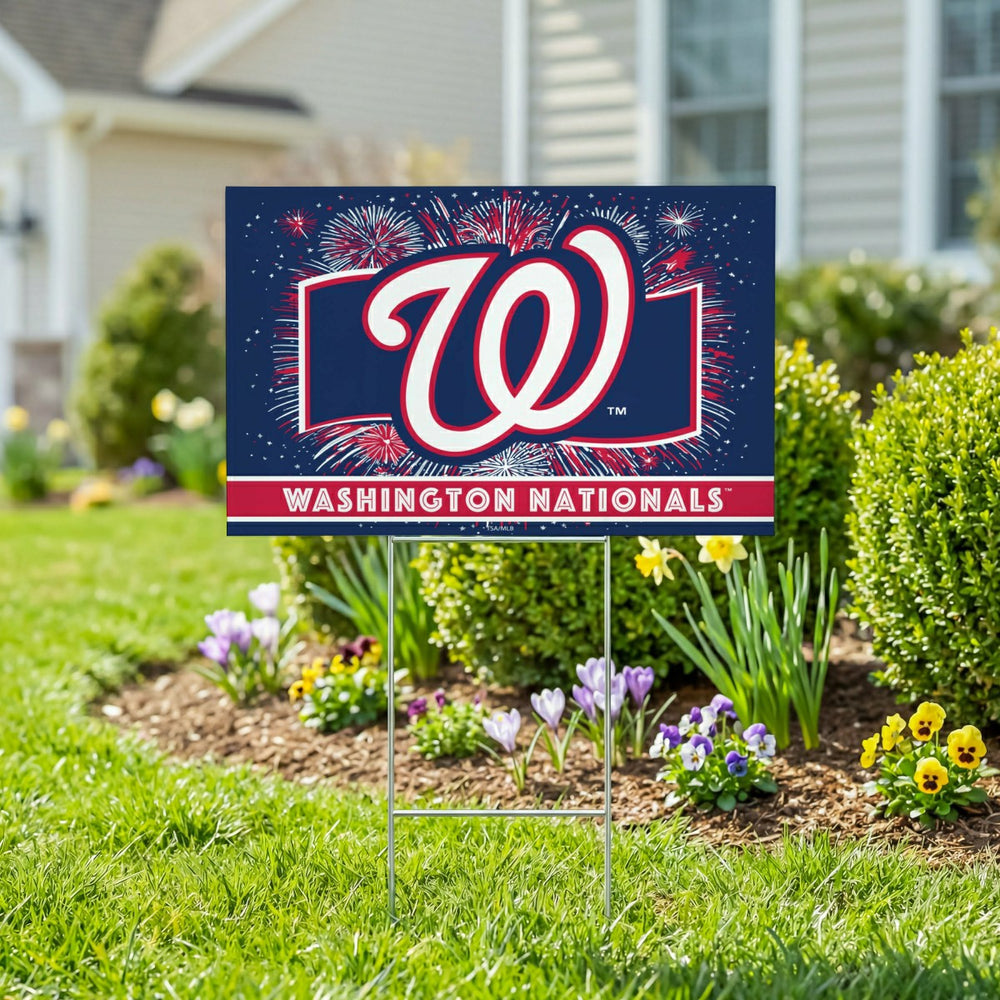 Washington Nationals Yard Sign, Patriotic, MLB, Home
