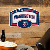 Washington Nationals USA Embossed Steel Wall Sign, 11" x 17", MLB, Home