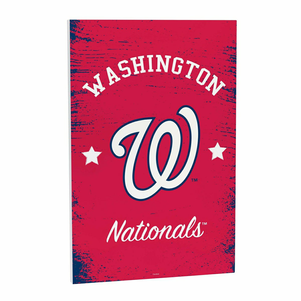 Washington Nationals Wood Wall Sign, 16x24, MLB, Home