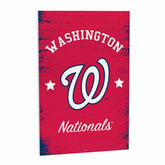 Washington Nationals Wood Wall Sign, 16x24, MLB, Home