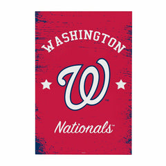 Washington Nationals Wood Wall Sign, 16x24, MLB, Home