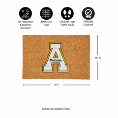 Appalachian State University Large Full Color Coir Mat, 36"x24", Collegiate