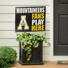 Appalachian State University Coroplast Yard Sign "Fans Play Here", Collegiate, Home
