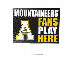Appalachian State University Coroplast Yard Sign "Fans Play Here", Collegiate, Home