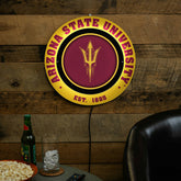 Arizona State University, Metal Lite, Round, Collegiate
