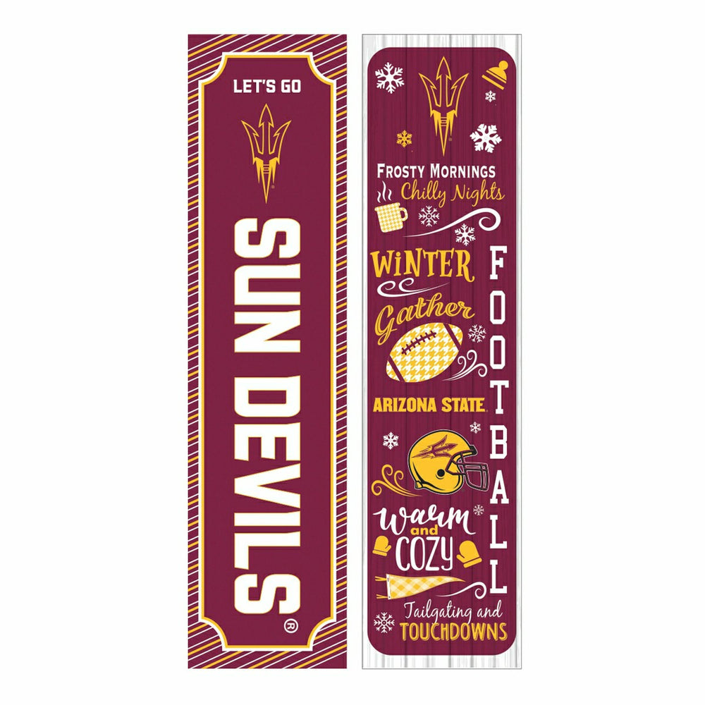 Arizona State University 46" Double Sided Leaner, Winter Seasonal, Collegiate, Home