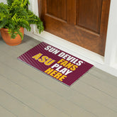 Arizona State University Fan Mat, 28"x16", Collegiate