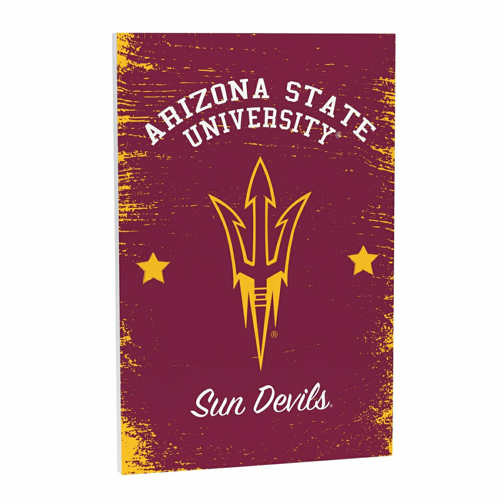 Arizona State University Wood Wall Sign, 16x24, Collegiate, Home