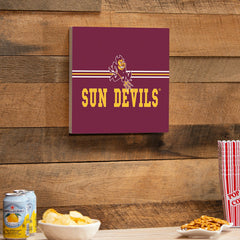 Arizona State University Wood Wall Sign, 12x12, Collegiate, Home
