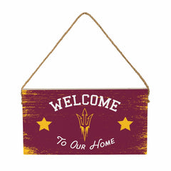 Arizona State University Wood Wall Sign, 6x11, Collegiate, Home