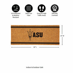 Arizona State University Extra Large One Color Coir Mat, 60"x24", Collegiate