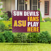 Arizona State University Coroplast Yard Sign "Fans Play Here", Collegiate, Home