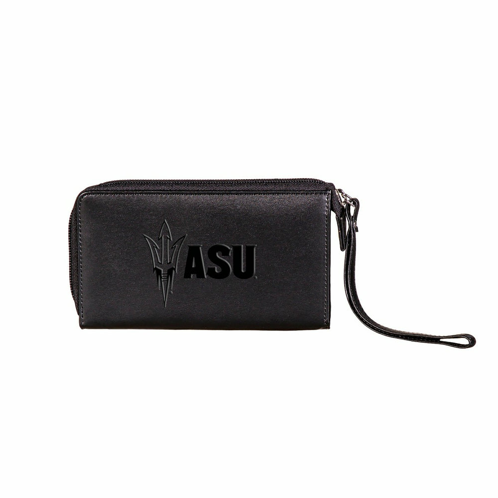Wristlet Wallet, Black, Arizona State University, Collegiate, Home