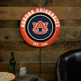 Auburn University, Metal Lite, Round, Collegiate