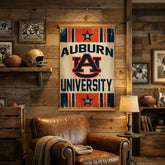 Auburn University, Canvas Wall Tapestry, Medium, 36x24, Collegiate, Home