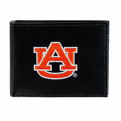 Auburn University Black Bi-Fold Embroidered Wallet w/ RFID Blocking, Collegiate, Home
