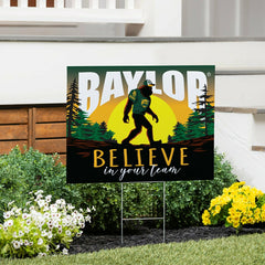 Baylor University Yard Sign, Bigfoot, Collegiate, Home