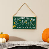 Baylor University Halloween Wood Wall Sign, 6x11, Collegiate, Home