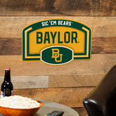 Baylor University USA Embossed Steel Wall Sign, 11" x 17", Collegiate, Home