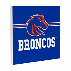 Boise State University Wood Wall Sign, 12x12, Collegiate, Home