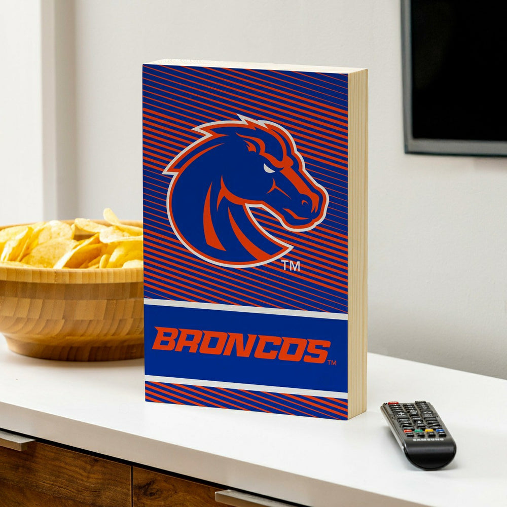 Boise State University Plock, Down Home Fans, 8x12, Collegiate, Home