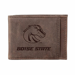 Front Pocket Wallet w/ RFID Blocking, Boise State University, Brown, Collegiate, Home