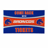 28" x 16" PVC Trapper Mat, Come Back with Tickets, Boise State Univers, Collegiate
