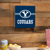 Brigham Young University Wood Wall Sign, 12x12, Collegiate, Home
