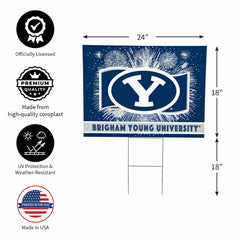 Brigham Young University Yard Sign, Patriotic, Collegiate, Home