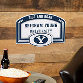 Brigham Young University USA Embossed Steel Wall Sign, 11" x 17", Collegiate, Home