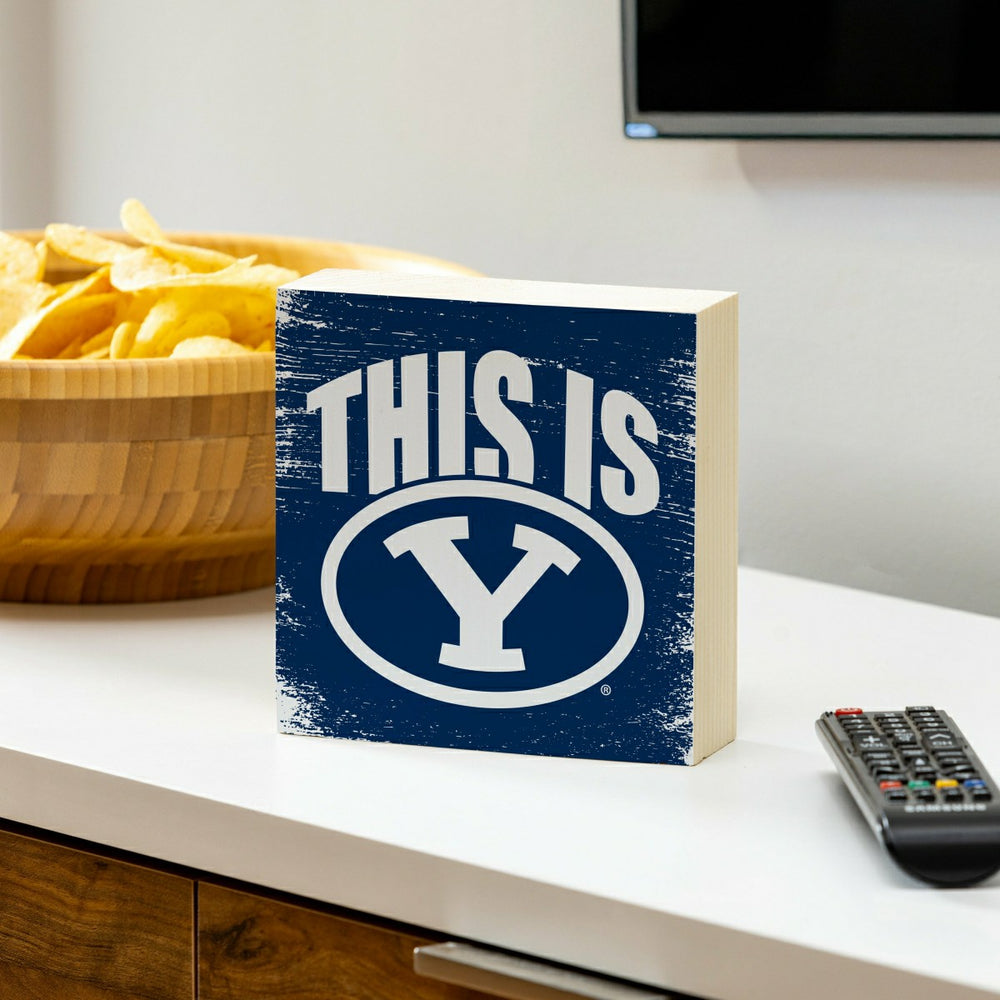 Brigham Young University Plock, Down Home Fans, 6x6, Collegiate, Home
