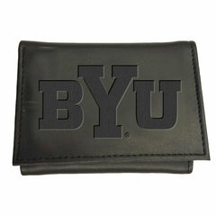 Brigham Young University, Tri-Fold Wallet, Black, Collegiate, Home