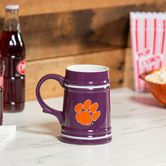 Clemson University Ceramic Stein Cup, 24oz, Collegiate, Home