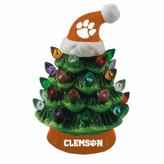 8" LED Ceramic Christmas Tree, Clemson University, Collegiate, Home