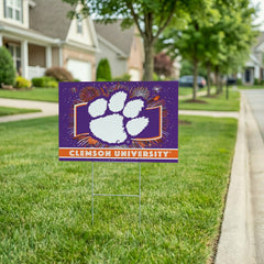 Clemson University Yard Sign, Patriotic, Collegiate, Home