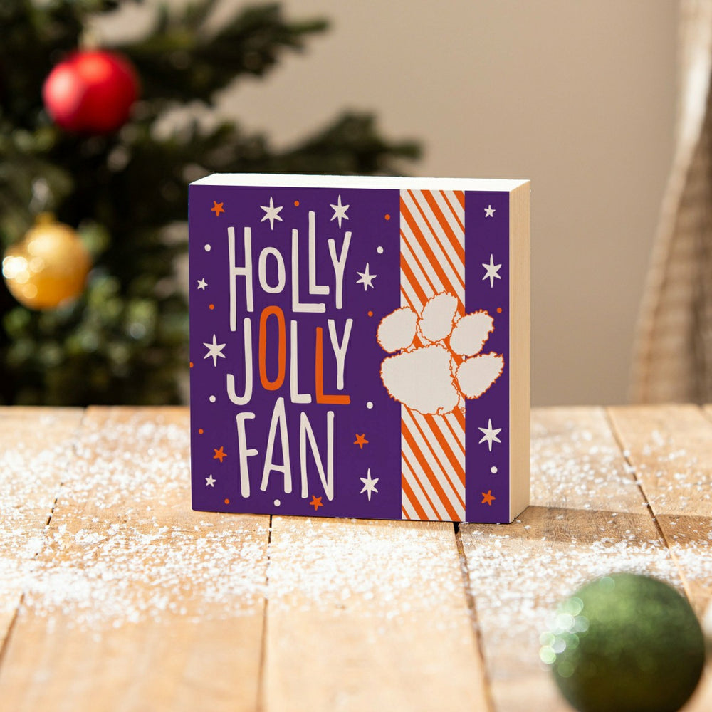 Clemson University Block, Holiday, 6x6, Collegiate, Home